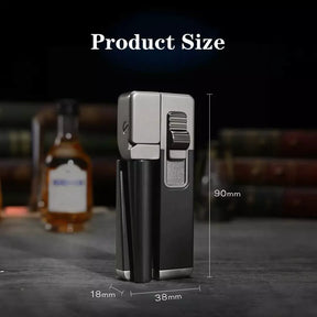 2-in-1 Retro Foldable Pipe Lighter Product Size