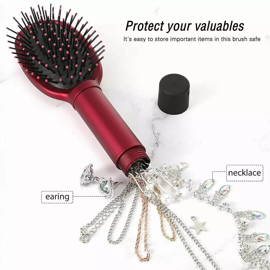Hair Brush Hidden Container Safe Puffora Jewelry Storage Home Secret Diversion