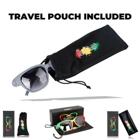 Rasta Hidden Storage Sunglasses Travel Pouch