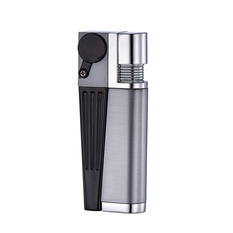 Silver Foldable Pipe Lighter Round Cover